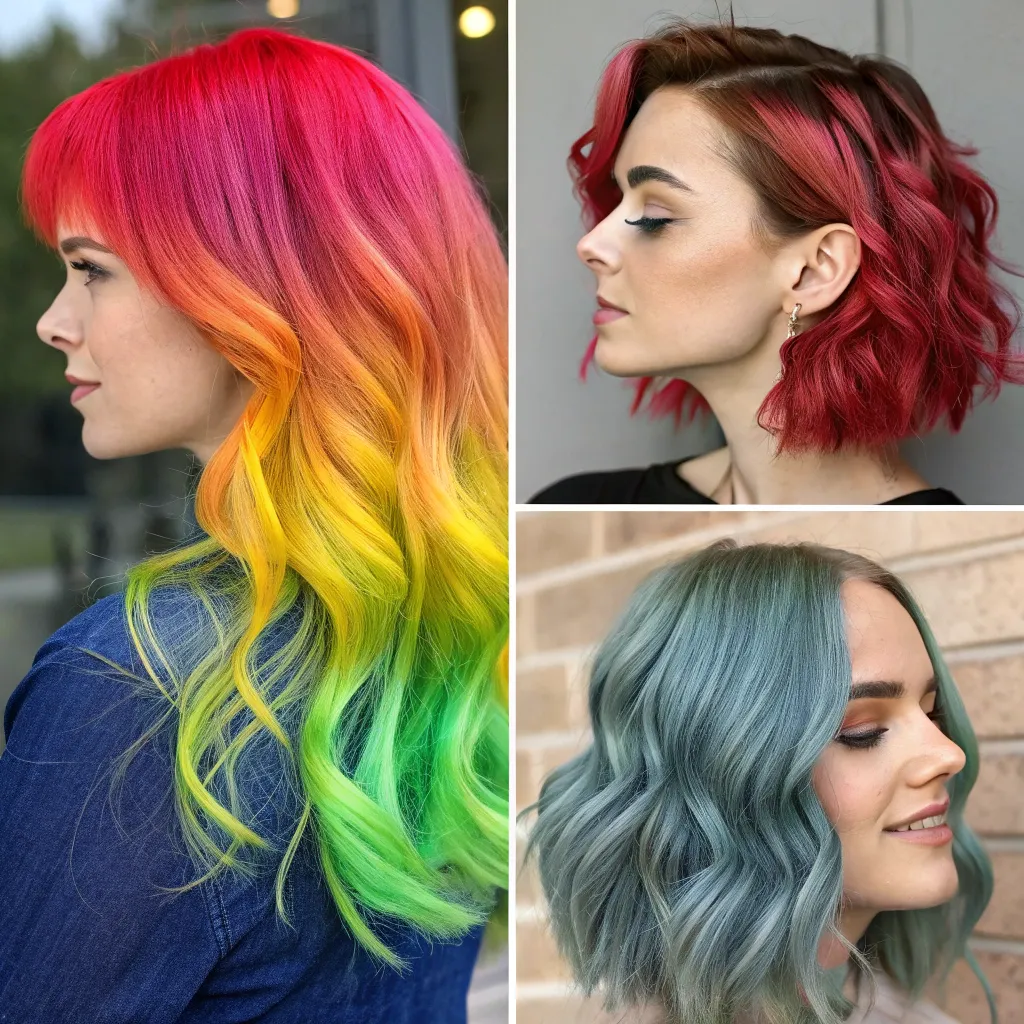 Vibrant hair color options